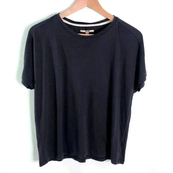 J Brand Plum Purple Soft Crewneck Tee Women's Size M - Picture 1 of 8